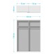 Armoire Express 2 Budget 150/40cm